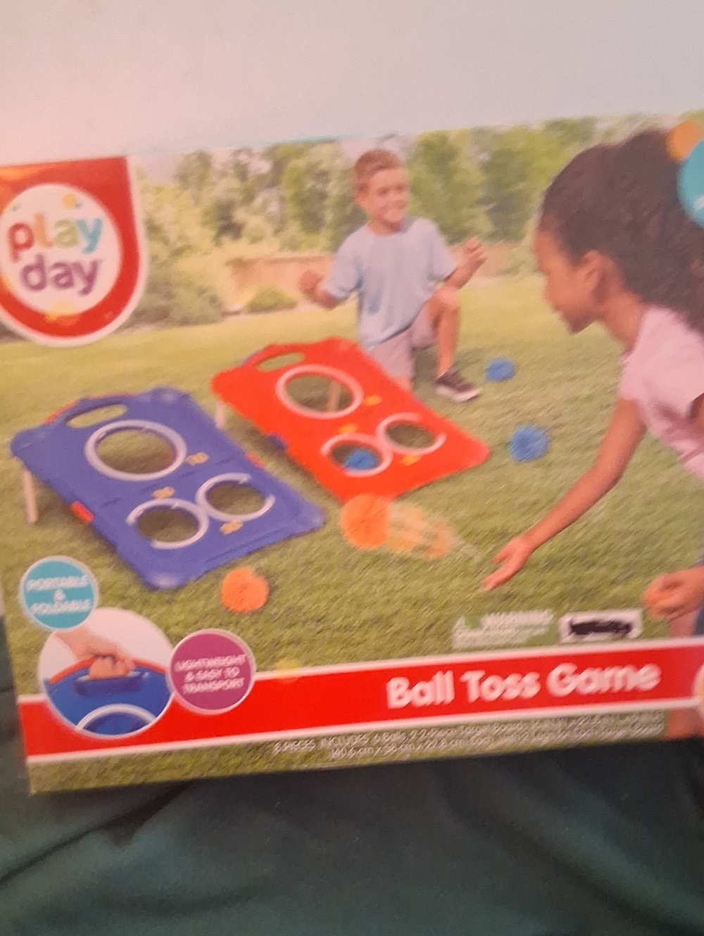 Play Day Kids Ball Toss Game - Blue and Orange